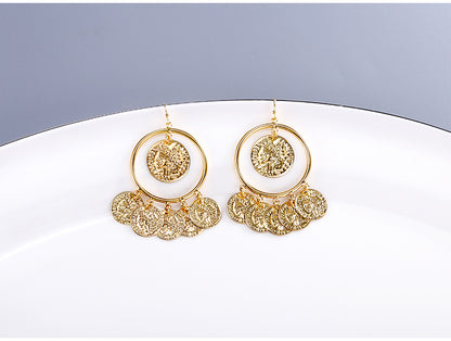 Vintage metal copper earrings earrings