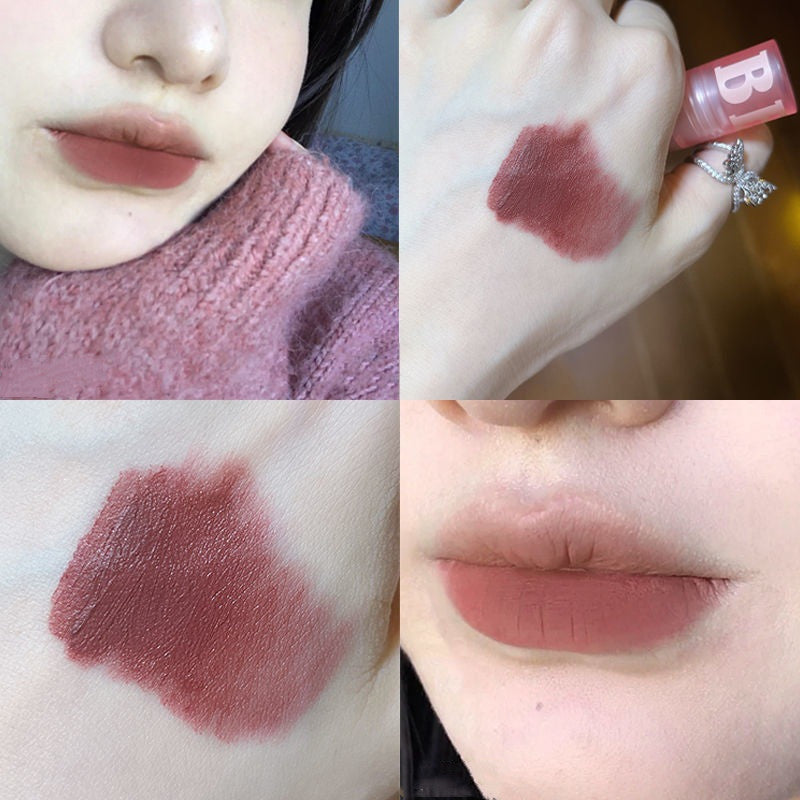 Kakashow Heart Bear Matte Velvet Matte Lip Mud White Student Lip Lacquer Light Makeup Essential