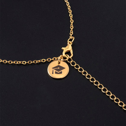 New Dr. Cap Round Anklet Gold Silver Stainless Steel Anklet