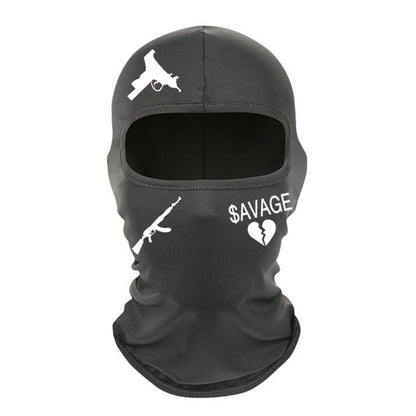 Outdoor Cycling Windproof Sun-proof And Breathable Neck Protection Heat Transfer Patch Printed Ice Silk Headgear