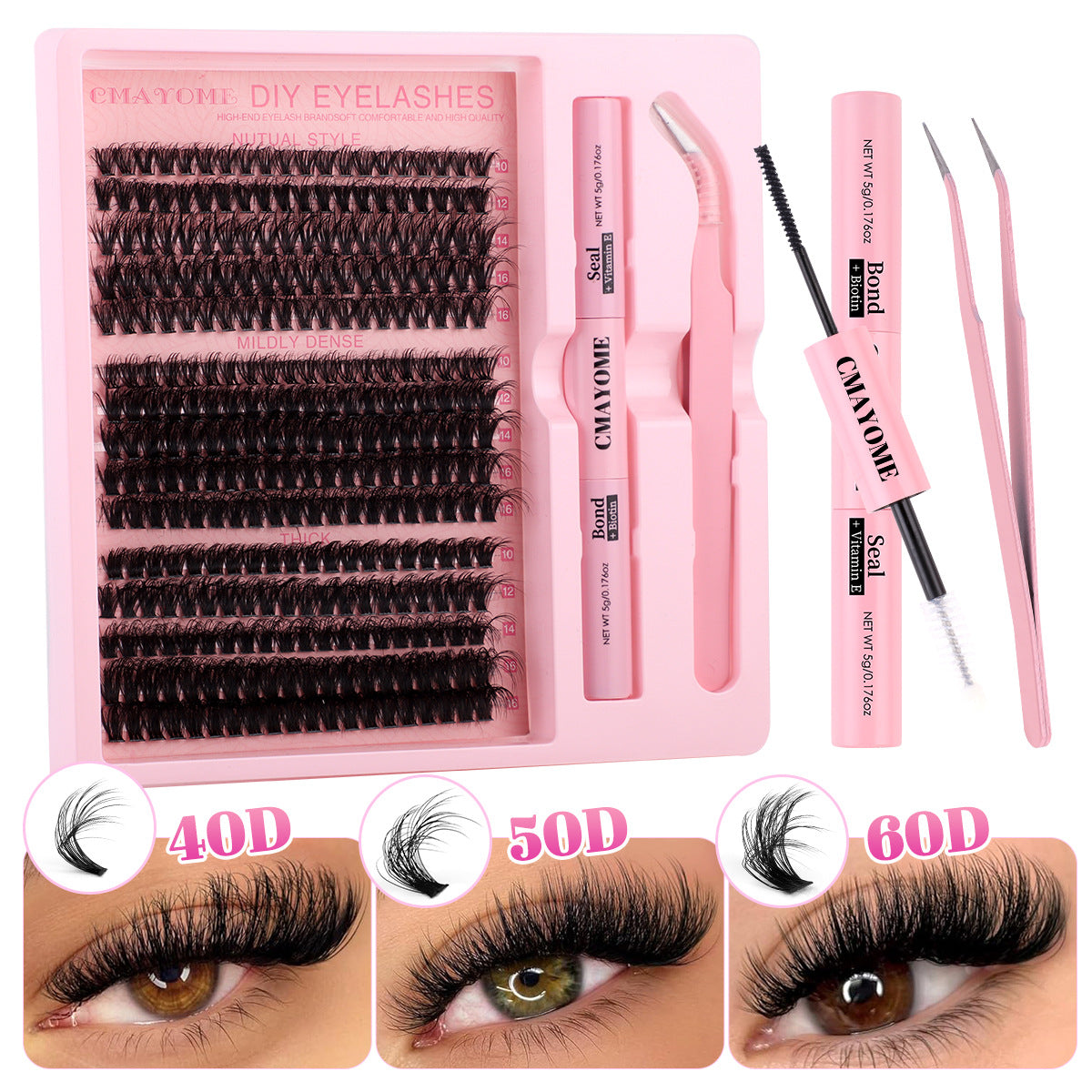 Segment Single Cluster DIY False Eyelashes Extension Suit
