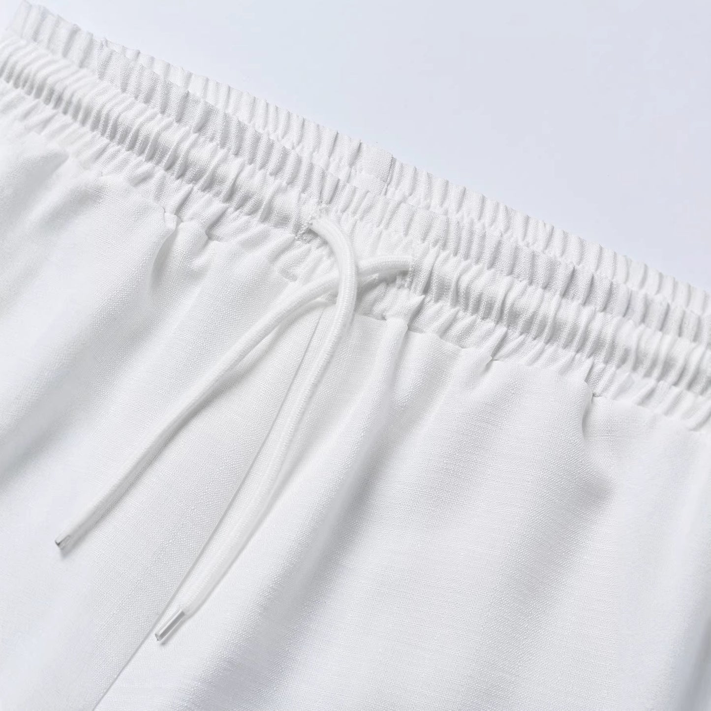 Men's Casual Formal Shirt And Shorts Set