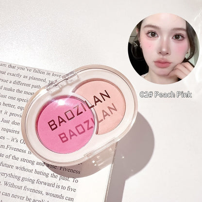Two-tone Blush And A Low-saturation Contour Palette