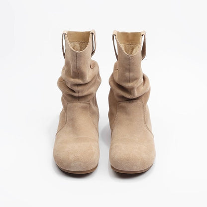 Western Denim Martin Boots For Women