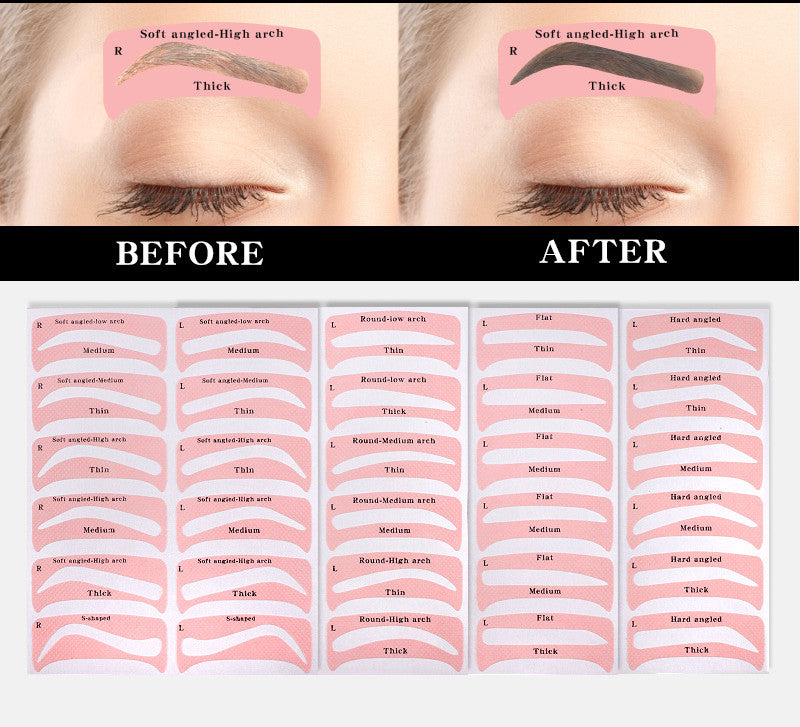 Eyebrow Stickers Eyebrow Stencil Lazy Eyebrow Stencil Eyebrow Artifact Makeup Tools In Stock