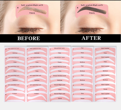 Eyebrow Stickers Eyebrow Stencil Lazy Eyebrow Stencil Eyebrow Artifact Makeup Tools In Stock
