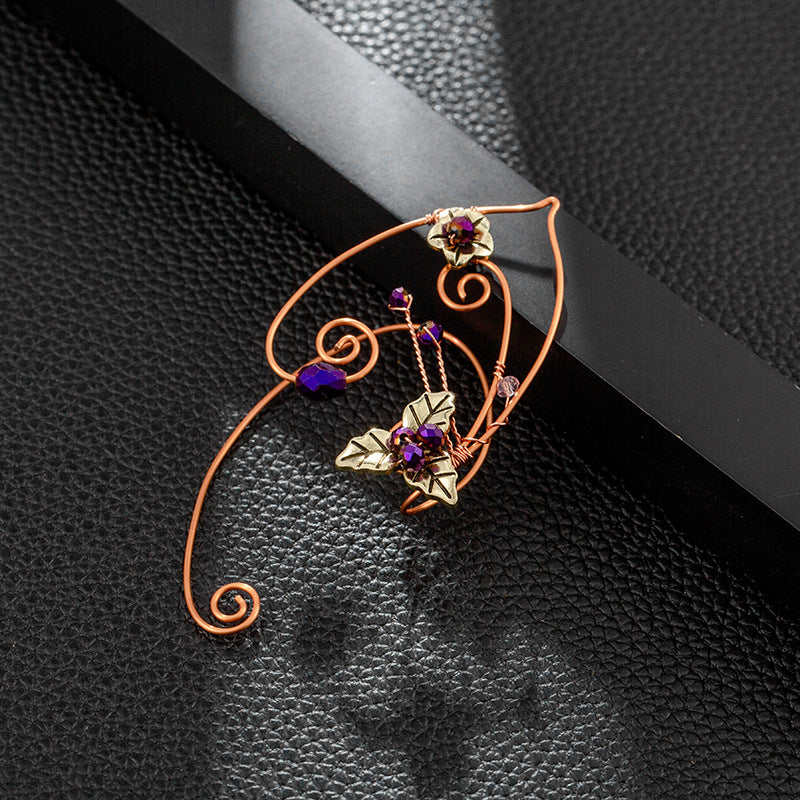 Handmade Pagan Elf Ear Clip Earrings Fairy Elves Ear