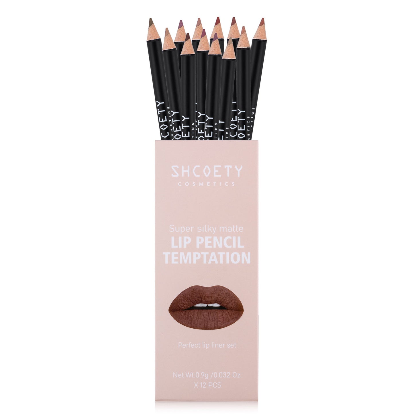 12 Color Matte Lipstick Lip Liner Suit