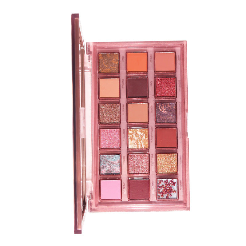 NUDE Reverse Rose 18-color Eyeshadow Palette Lasting With Glitter Pearly Matte