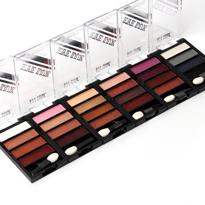 Ladies Makeup 4 Colors Net Red Eyeshadow Palette