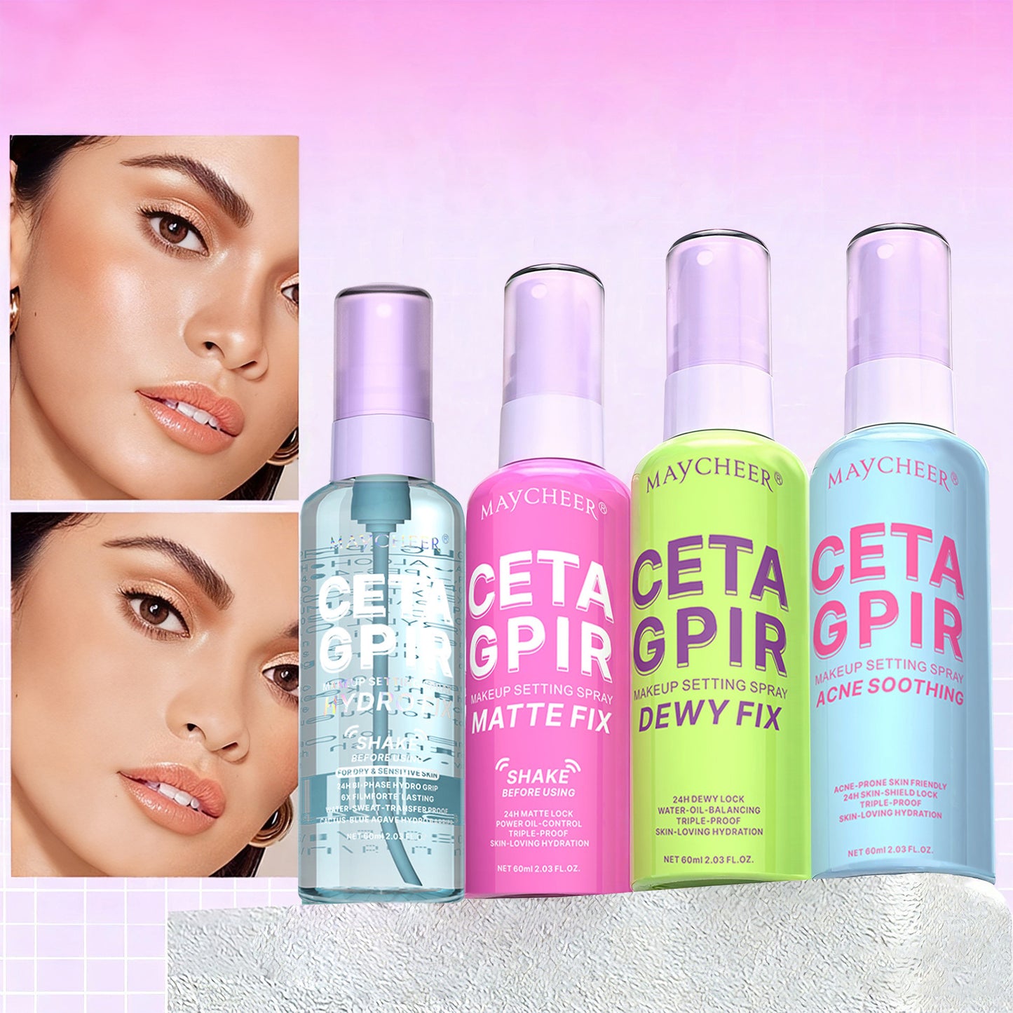 Matte Dewy Oil-control Waterproof Long-wearing Makeup-setting Spray