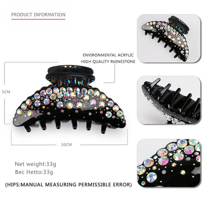 Acrylic Big Rhinestone Hair Claw Fashion