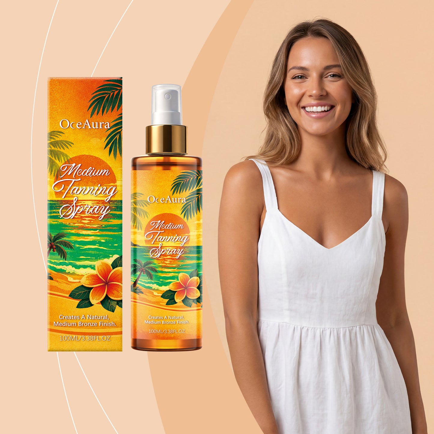 Even-Toning Darkening Spray For Summer Outdoor Use To Enhance Tanning