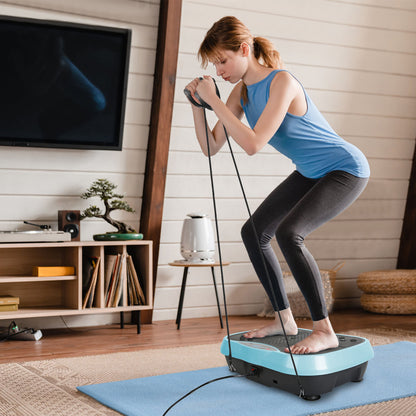 1Pc Vibration Exercise Machine With Resistant Bands For Spring Summer Fitness Remote Control Whole Body Vibration Platform Workout Equipment Home Fitness Training Equipment For Weight Loss Fat Burner