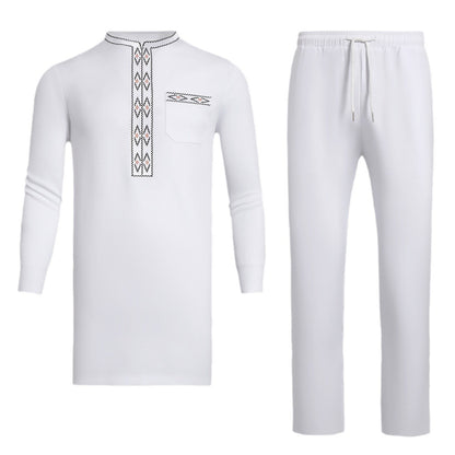 African Men's Ethnic Suit High Quality Embroidery