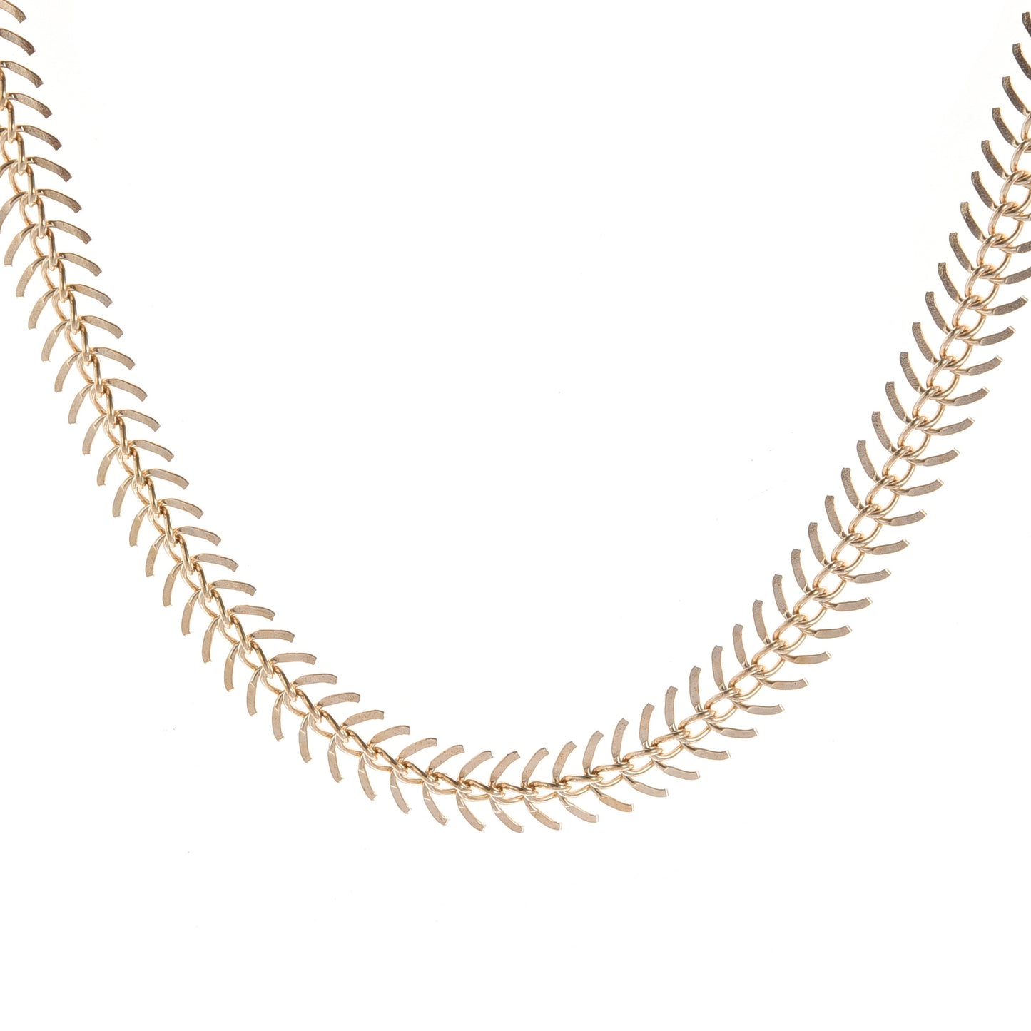 Fishbone Aircraft Chain Necklace Women's Short Necklace