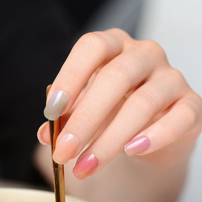Nail Beauty UV Gel Nail Stickers Semi-baked Nail Sticker