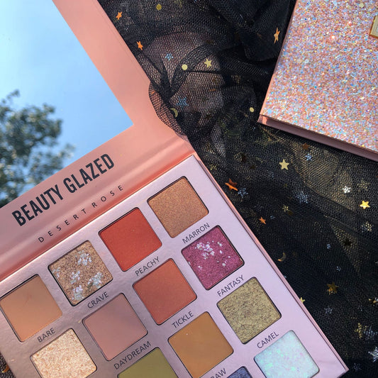 New Beauty Glazed 15 Colors Long Lasting Sunset Dusk Eyeshadow Palette