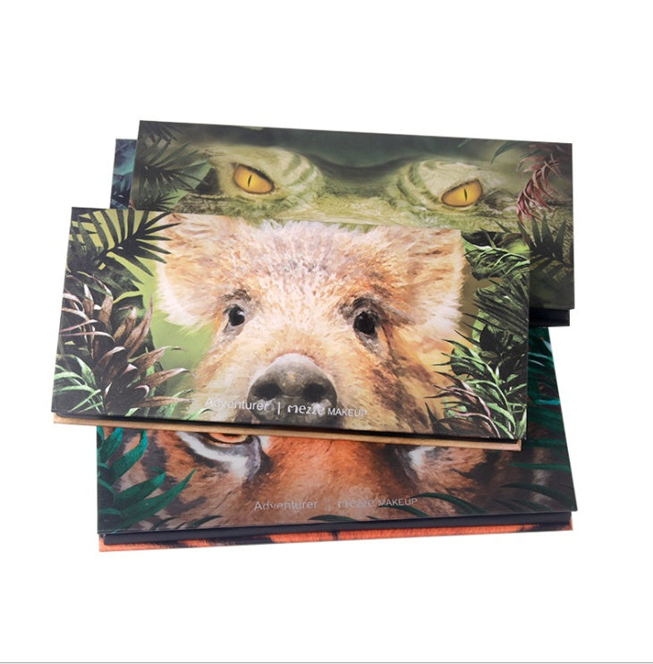 Perfect same diary twelve color Explorer Eyeshadow piglet tiger tiger ice wolf animal eye shadow makeup