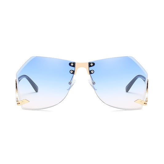 Irregular Rimless Sunglasses Women