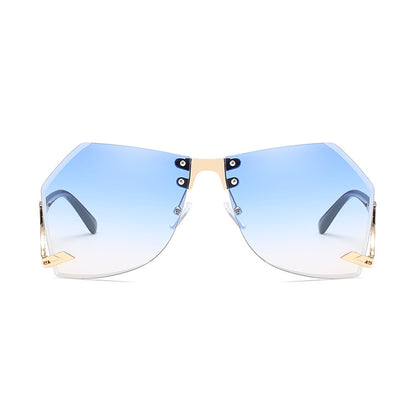 Irregular Rimless Sunglasses Women