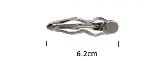 Bangs Duckbill Clip Hairclip Decoration Female Metal Wave Barrettes