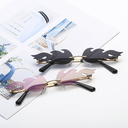 Men's And Women's Metal Frameless Sunglasses