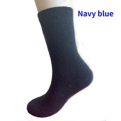 Wool Socks Thickened And Plush Warm Terry Middle Cylinder