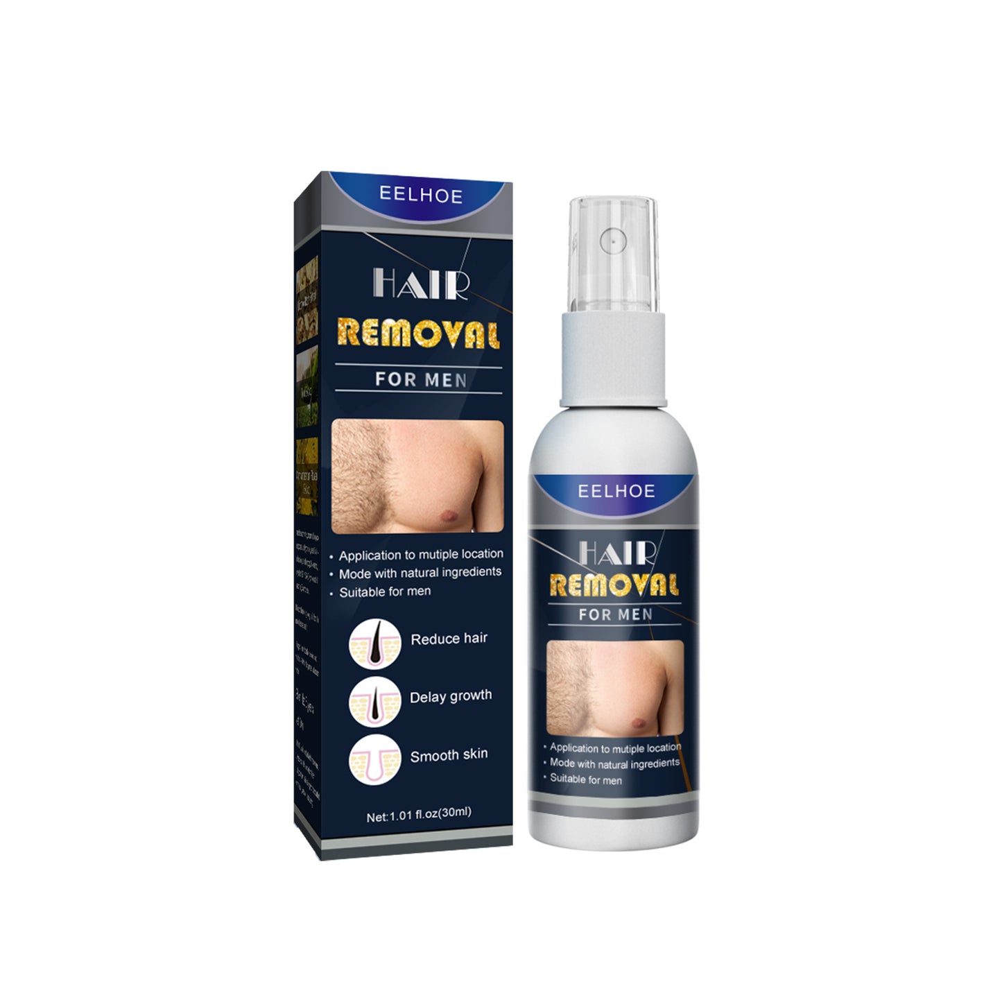 Gentle And Painless Hair Removal Spray For Underarm Private Area