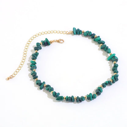 Irregular Turquoise Necklace Retro Simple Handmade Necklace