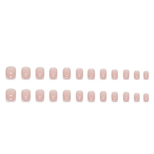 White French Classic All-match Gentle Detachable Fake Nails