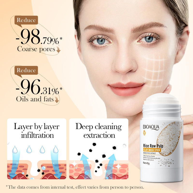 Deep Cleaning Acne Removing Rice Puree Clay Mask Stick