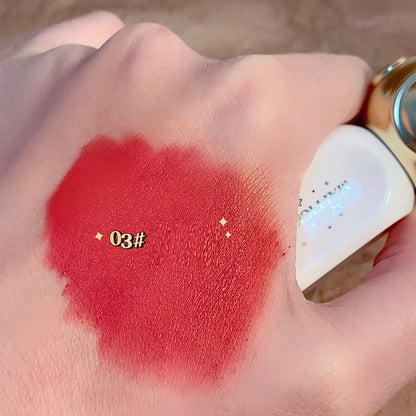 Space Walk Lip Mud Matte Velvet Matte Lip Lacquer White Improve Skin Color Lip And Cheek Dual-use Lipstick