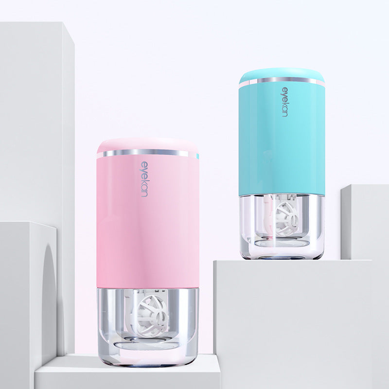 Contact Lens Washer Cute Cartoon Contact Lenses Cleaning Tools Solid Portable Contact Lens Cleaner Ultrasonic Automatic Cleaner