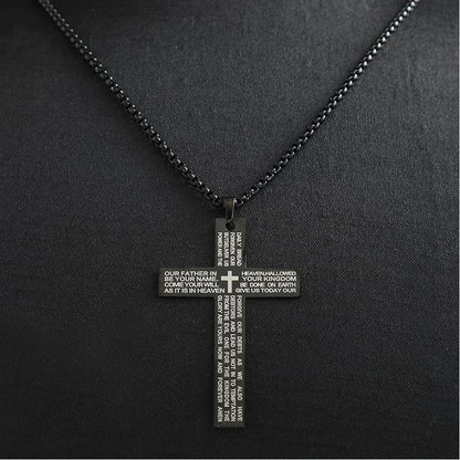 Cross Necklace Titanium Steel Men's Necklace