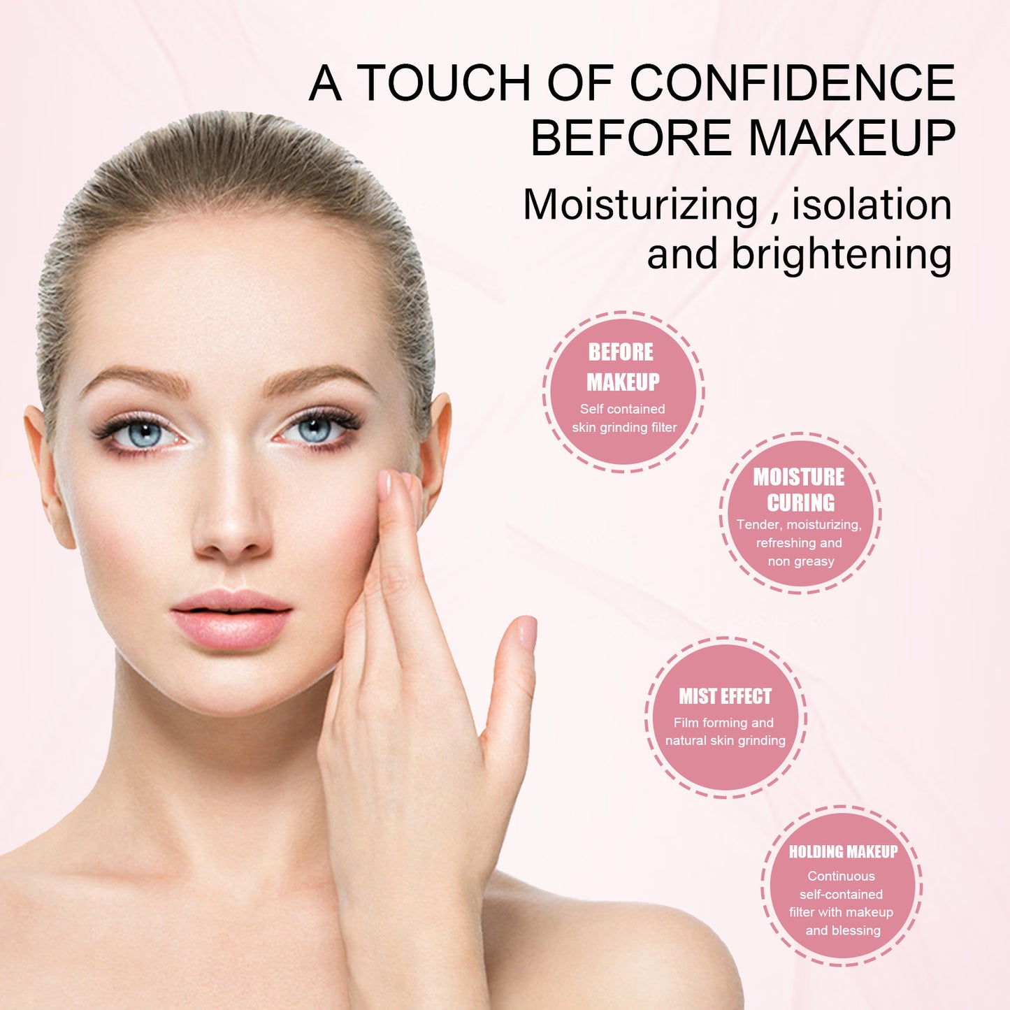 Pre Makeup Moisturizing And Firming Skin Isolation Cream As A Base