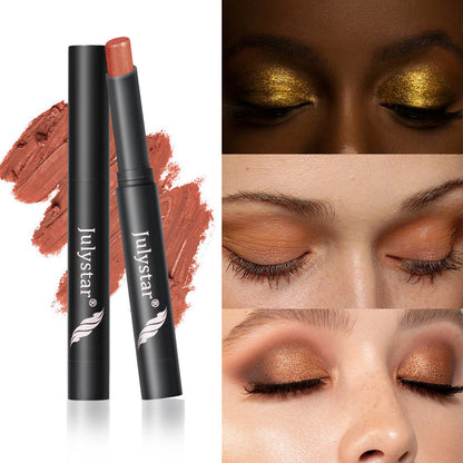 Makeup Lazy Pearlescent Rotating Eye Shadow Stick Repair Shadow Highlight Lip Brightening Integrated Multi-purpose