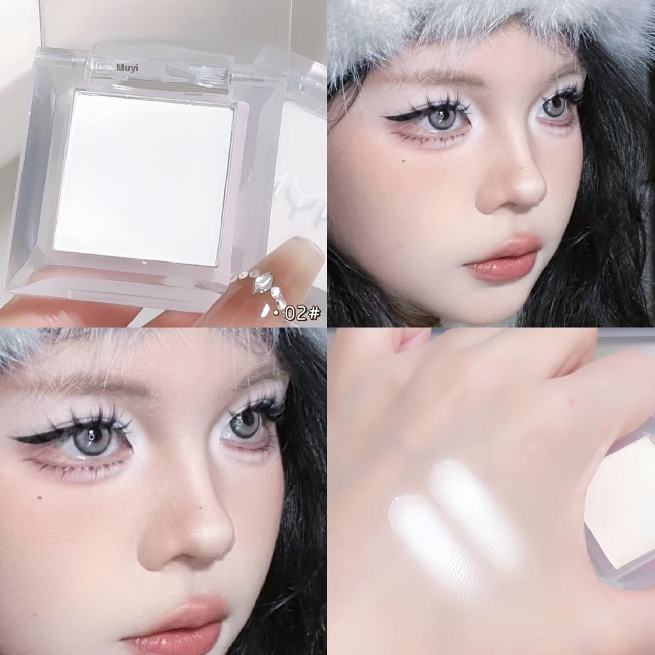 Monochrome Eyeshadow Matte Highlight Smoky Makeup Natural Brightening Lasting