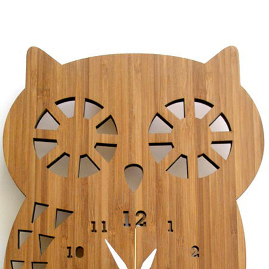 Owl wall clock