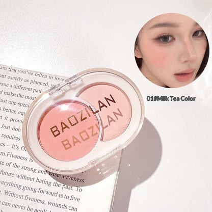 Two-tone Blush And A Low-saturation Contour Palette