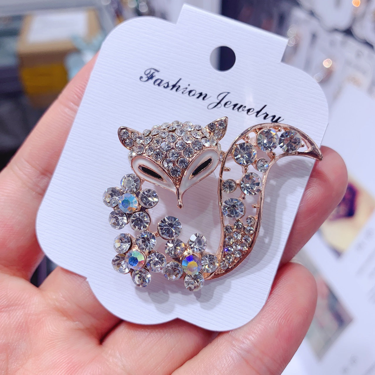 Fox Brooch sweater cardigan accessories pin