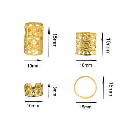 80 Metal Hair Rings DIY Dirty Braid Buckle Rings