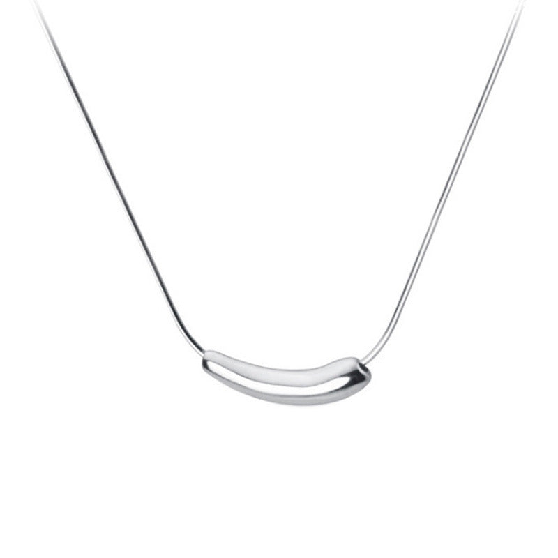 925 Sterling Silver Eggplant Necklace For Women