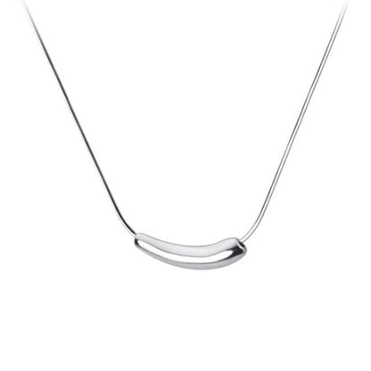 925 Sterling Silver Eggplant Necklace For Women