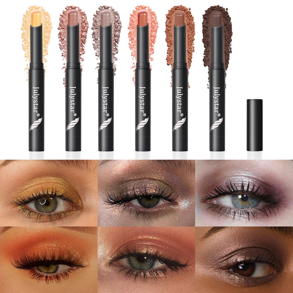 Makeup Lazy Pearlescent Rotating Eye Shadow Stick Repair Shadow Highlight Lip Brightening Integrated Multi-purpose
