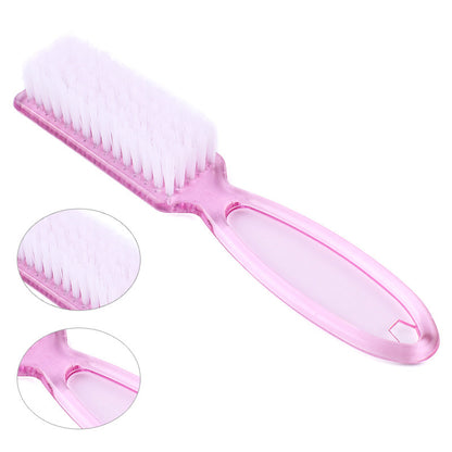Transparent Long Handle Nail Brush Nail Plastic With Handle Dusting Brush