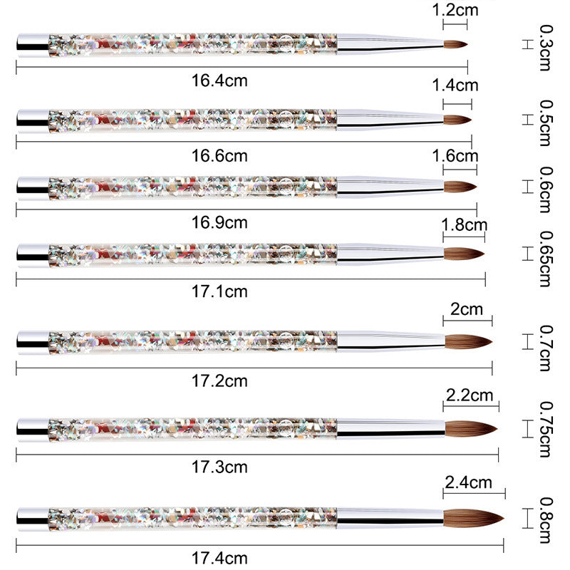 Nylon Nail Art Crystal Engraving Brush Tool