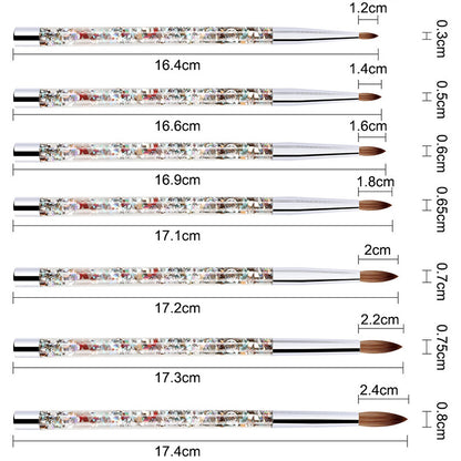 Nylon Nail Art Crystal Engraving Brush Tool