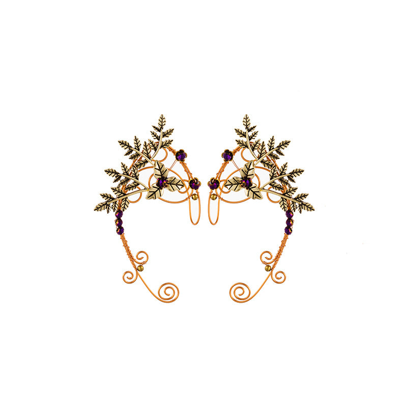 Retro Handmade Ear Clip Elf Earrings