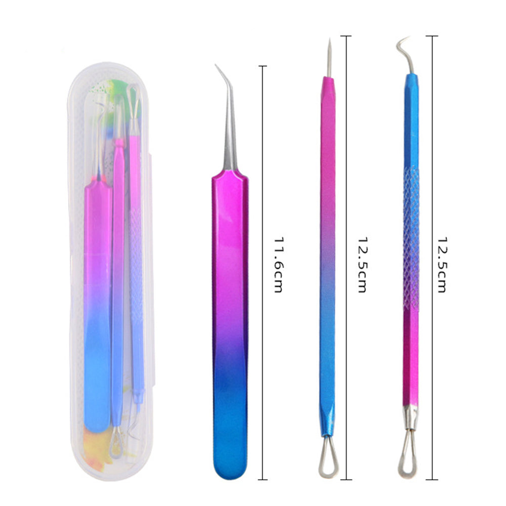 Acne Tool 3 Piece Set Stainless Steel Acne